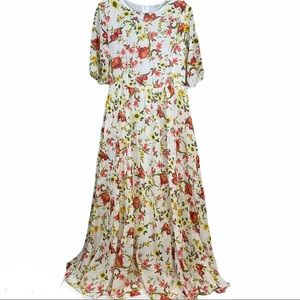 Vintage Inspired Cottage Core Maxi Dress Sz M (BT)